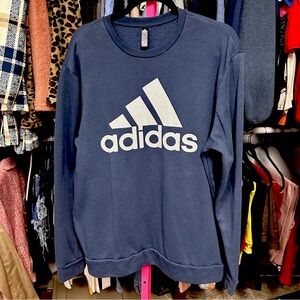 Adidas Golf sweatshirt blue gray chest logo men’s size large Preowned
